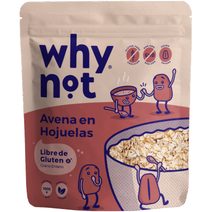 ALIMENTOS Y BEBIDAS AVENA LIBRE DE GLUTEN DOYPACK (X 1000 GR) WHYNOT CEREALES