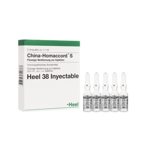 SALUD Y MEDICAMENTOS CHINA HOMACCORD AMPOLLA X 1 ML HEEL (Caja x 5 Ampollas) HEEL