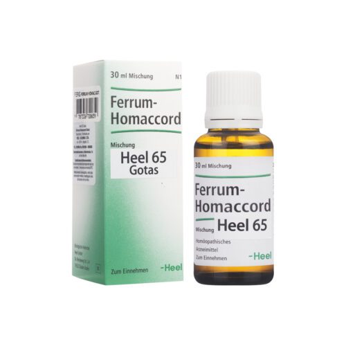 SALUD Y MEDICAMENTOS FERRUM HOMACCORD GOTAS (Frasco X 30 ml) HEEL ALIVIO DEL DOLOR