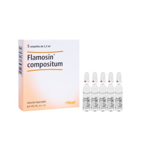 MEDICAMENTOS FLAMOSIN (MUCOSA) AMPOLLA X 2 ML HEEL (Caja x 5 Ampollas) HEEL