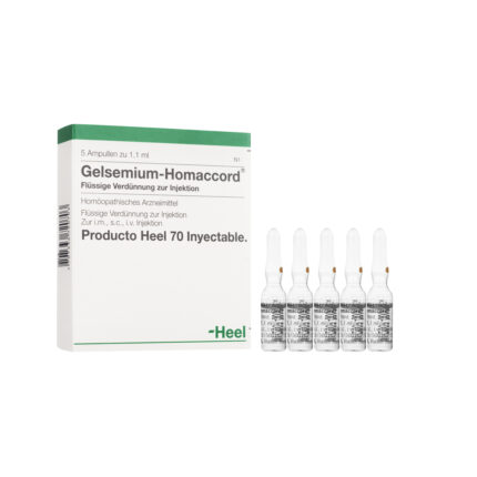 GELSEMIUM HOMACCORD AMPOLLA x 1 ML (Caja x 5 Ampollas) HEEL
