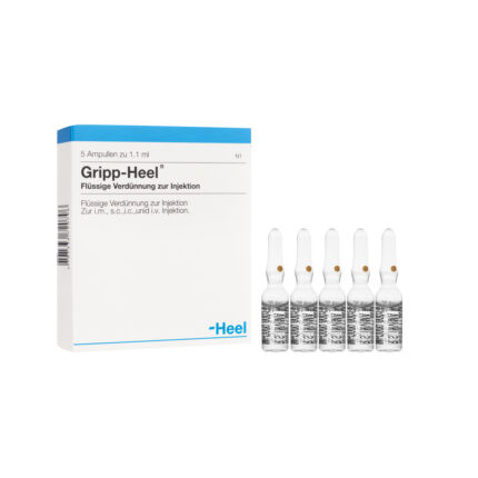 GRIPP HEEL ESPECIALIDAD AMPOLLA x 1 ML (Caja x 5 Ampollas) HEEL