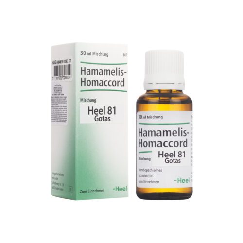 SALUD Y MEDICAMENTOS HAMAMELIS HOMACCORD GOTAS (Frasco X 30 ml) HEEL CARDIOVASCULAR Y CIRCULACION