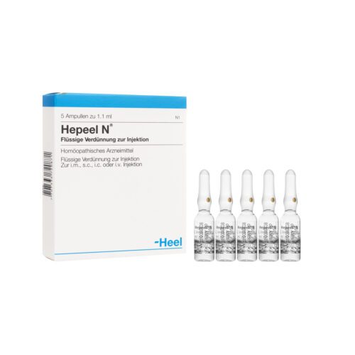 SALUD Y MEDICAMENTOS HEPEEL ESPECIALIDAD AMPOLLA X 1 ML HEEL (Caja x 5 Ampollas) HEEL