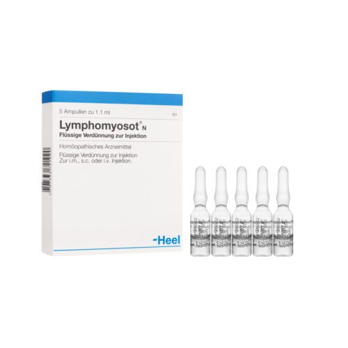 SALUD Y MEDICAMENTOS LYMPHOMYOSOT AMPOLLA X 1 ML HEEL (Caja x 5 Ampollas) DOLOR DE GARGANTA