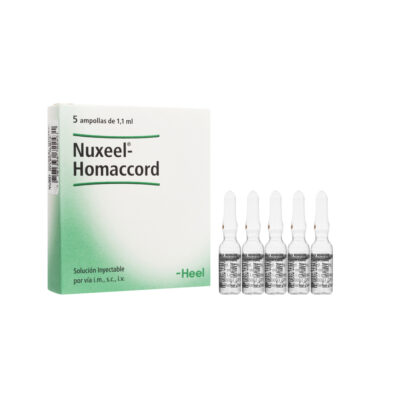 SALUD Y MEDICAMENTOS NUXEEL HOMACCORD AMPOLLA x 1 ML (Caja x 5 Ampollas) HEEL HEEL