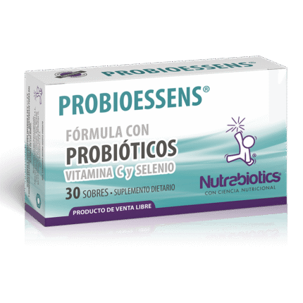 BIENESTAR Y NUTRICION PROBIOESSENS PROBIOTICO Vitamina C y Selenio Caja x 30 Sobres Nutrabiotics MEDICAMENTO FUNCIONAL