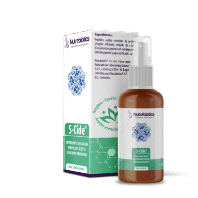 SALUD Y MEDICAMENTOS S-CIDE Spray Oral x 20 ml Nutrabiotics DOLOR DE GARGANTA