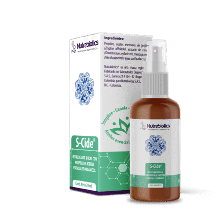 SALUD Y MEDICAMENTOS S-CIDE Spray Oral x 20 ml Nutrabiotics DOLOR DE GARGANTA