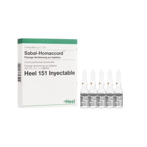 SALUD Y MEDICAMENTOS SABAL HOMACCORD AMPOLLA X 1 ML HEEL (Caja x 5 Ampollas) HEEL