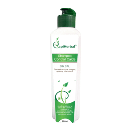 CUIDADO PERSONAL CAPIHERBAL Shampoo Control Caida x 300 ml con Romero y Cacao MILEVITAL AFROCOLOMBIANA DE BELLEZA