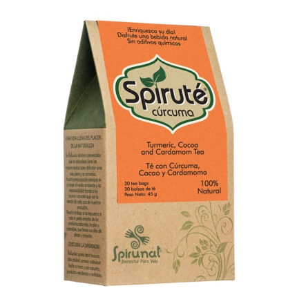 ALIMENTOS Y BEBIDAS TE DORADO CURCUMA SPIRUTE (30 Bolsas X 45 GR) NATURELA BEBIDAS