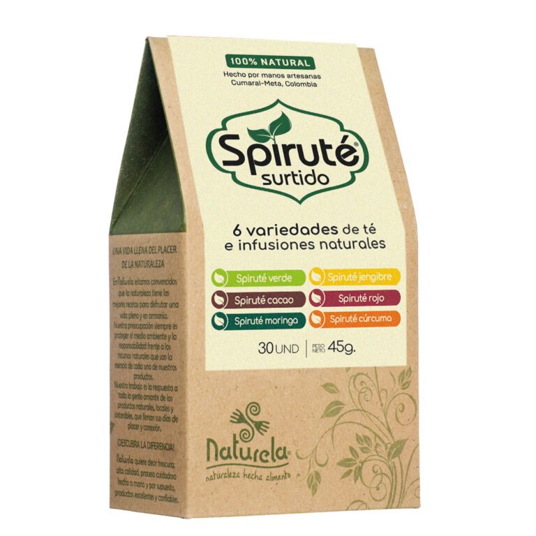 TE SURTIDO SPIRUTE (30 Bolsas X 45 GR NATURELA - Imagen 1