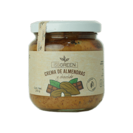 CREMA DE ALMENDRAS Y CHOCOLATE X 210 GR ISSGREEN