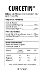 CURCETIN (Envase x 90 Capsulas) Nutrabiotics - Imagen 2