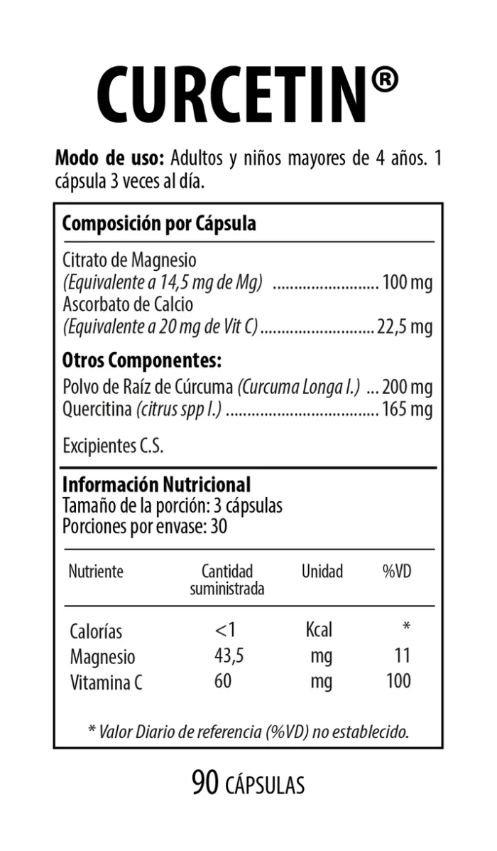 CURCETIN (Envase x 90 Capsulas) Nutrabiotics - Imagen 2