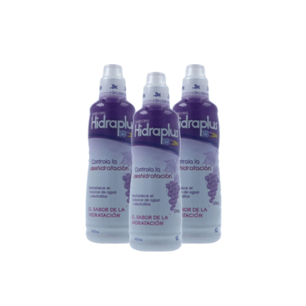 BIENESTAR Y NUTRICION HIDRAPLUS 75MEQ ZINC UVA BEBIDA X400ml (Pack X3) TQ ANTIDIARREICOS Y SUEROS
