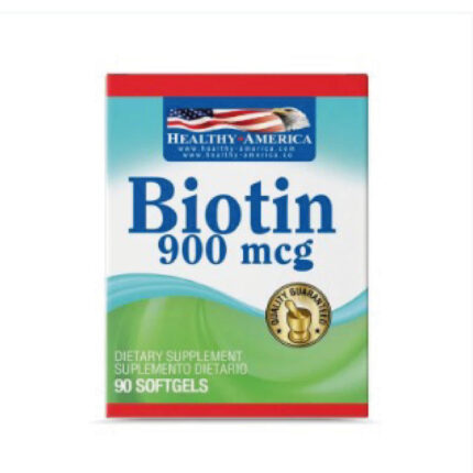 BIENESTAR Y NUTRICION BIOTIN 900MCG (Frasco x 90 cap) HEALTHY AMERICA HEALTHY AMERICA