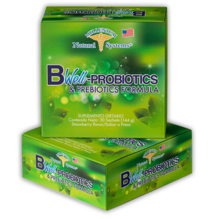 BIENESTAR Y NUTRICION BWELL PROBIOTICS & PREBIOTICS – Caja x 30 sobres – MNS Millenium Natural Systems NATURAL SYSTEM