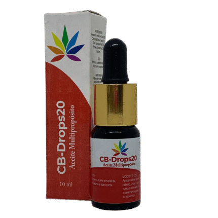 SALUD Y MEDICAMENTOS ACEITE MULTIPROPOSITO CANNABIS CB-DROPS 20% x 10ml ALIVIO DEL DOLOR
