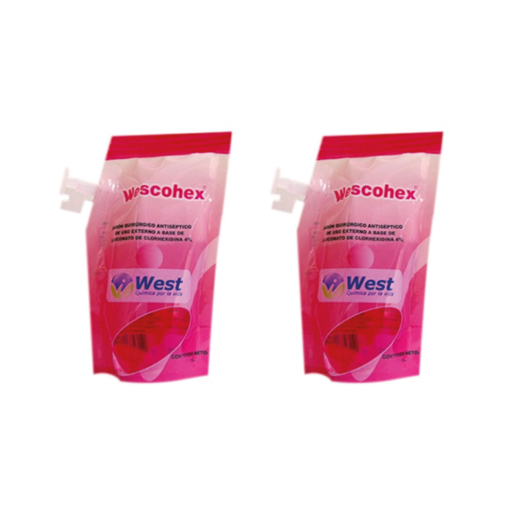 WESCOHEX X 60 ML BOLSA ROSADO (Pack X2) - Imagen 1