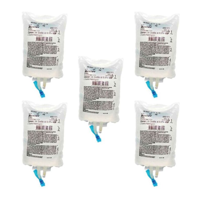 SOLUCION SALINA X 500 ML (BAXTER) (X5 UND) - Imagen 1