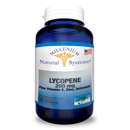 SUPLEMENTOS LYCOPENE 200 mg x 100 Soft Natural Systems ANTIOXIDANTE