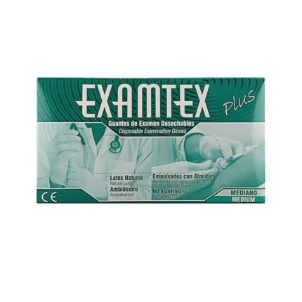GUANTE EXAMEN TALLA M X PAR (CAJA X 50 PARES)