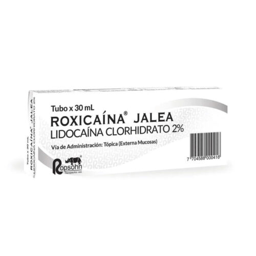 SALUD Y MEDICAMENTOS ROXICAINA JALEA  2% (LIDOCAINA) X 30 ML INSUMOS MEDICOS