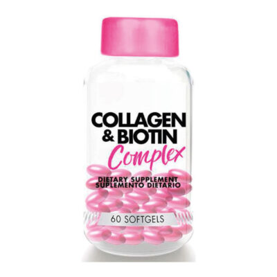 BIENESTAR Y NUTRICION COLLAGEN & BIOTIN COMPLEX (Frasco x 60 cap) HEALTHY AMERICA COLAGENO
