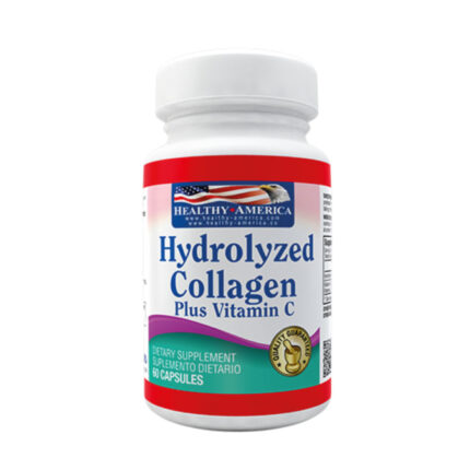 BIENESTAR Y NUTRICION HYDROLYZED COLLAGEN 1500MG PLUS VIT C (Frasco x 100 cap) HEALTHY AMERICA COLAGENO