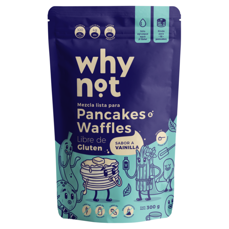 MEZCLA PARA PANCAKES WAFFLES VAINILLA DOYPACK (X 300 GR) WHYNOT - Imagen 1