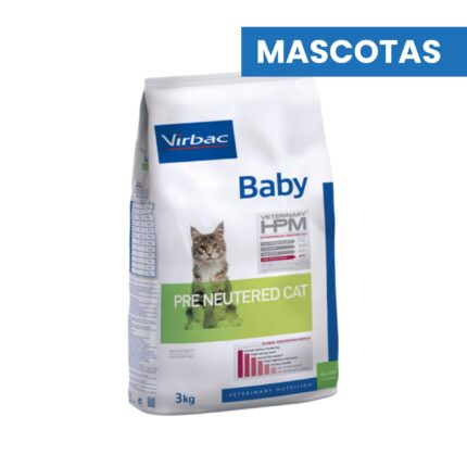 VIRBAC HPM BABY PRE-NEUTERED CAT X 3 Kg HPM, ALIMENTO MASCOTAS