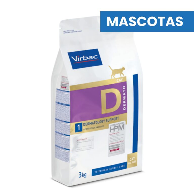 VIRBAC HPM CAT DERMATOLOGY- SOPORTE DE LA PIEL Y EL PELO -3 kg , ALIMENTO MASCOTAS - Imagen 1