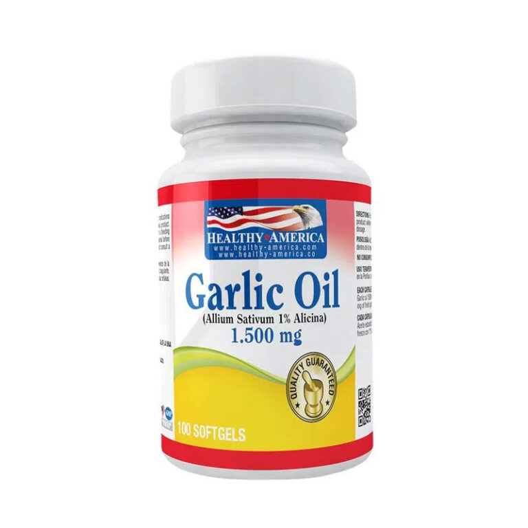 GARLIC OIL 1500MG (X 100 Softgels) Healthy America - Imagen 1