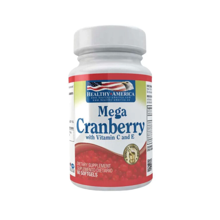 MEGA CRANBERRY 850MG W VIT C & E (X 60 SOFT) Healthy America - Imagen 1