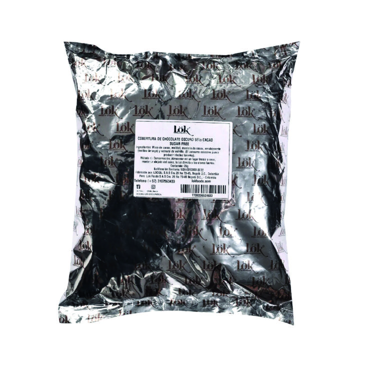 CHOCOLATE LOK 58 % SUGAR FREE 2KG - Imagen 1