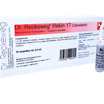 SALUD Y MEDICAMENTOS R17 COBRALACTIN X 10 AMPOLLAS (Dr. Reckeweg) FUNCIONAMIENTO DEL ORGANISMO