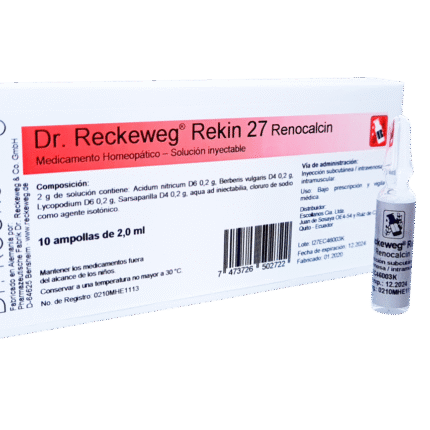 SALUD Y MEDICAMENTOS R27 RENOCALCIN X 10 AMPOLLAS (Dr. Reckeweg) FUNCIONAMIENTO RENAL