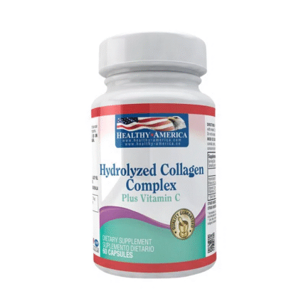 BIENESTAR Y NUTRICION HYDROLYZED COLLAGEN 1500mg Plus Vit C (Frasco x 60 cap) HEALTHY AMERICA HEALTHY AMERICA