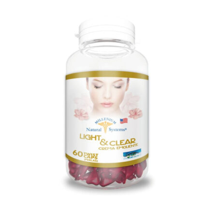 CUIDADO PERSONAL LIGHT & CLEAR – Aclaradora x 60 Twist Caps – MNS Millenium Natural Systems CUIDADO DE LA PIEL