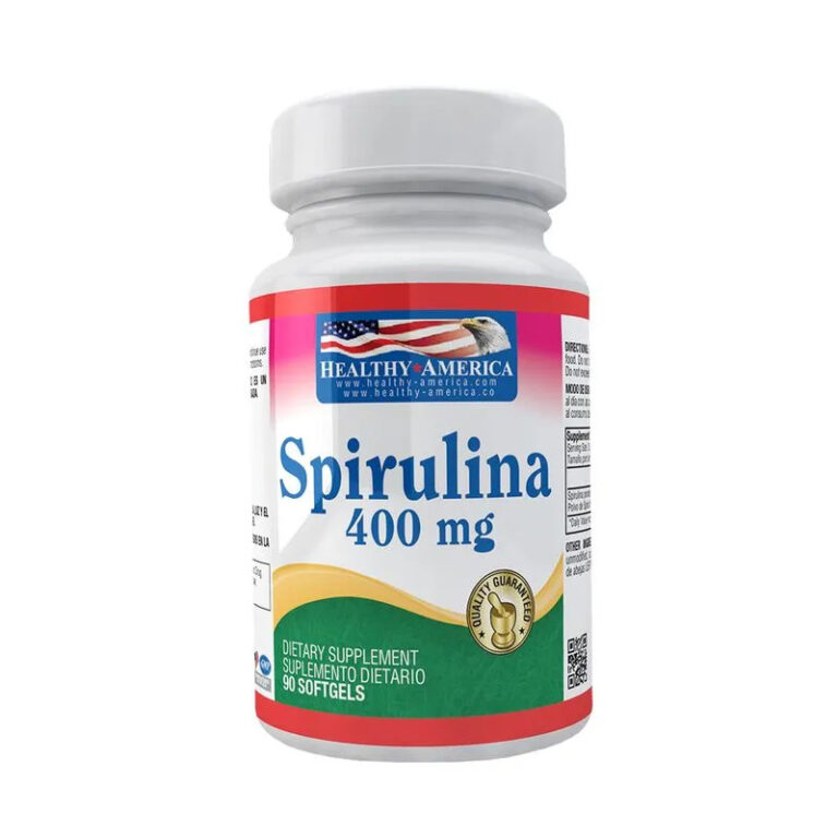 SPIRULINA 400 MG (Frasco x 90 cap) HEALTHY AMERICA - Imagen 1
