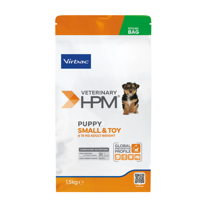 VIRBAC HPM PUPPY SMALL & TOY DOG x 1.5 Kg . ALIMENTO MASCOTAS - Imagen 2