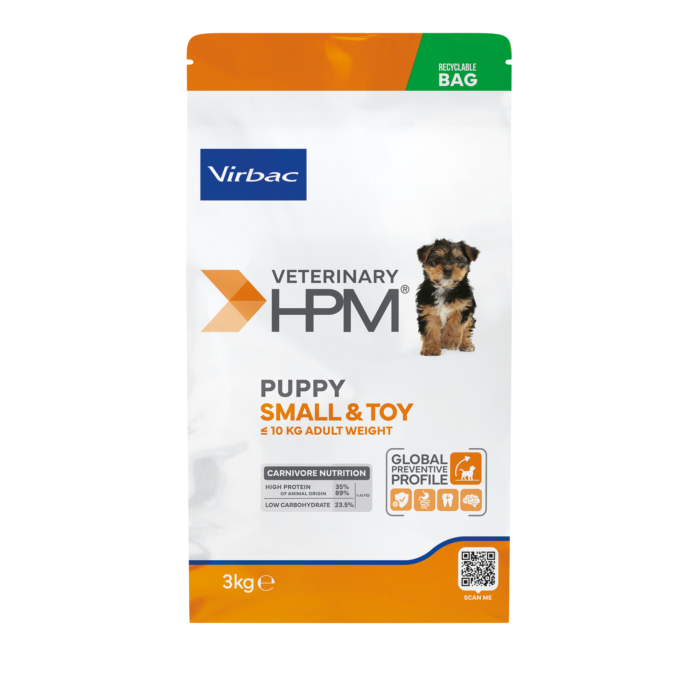 VIRBAC HPM PUPPY SMALL & TOY DOG x 3 Kg ALIMENTO MASCOTAS - Imagen 2