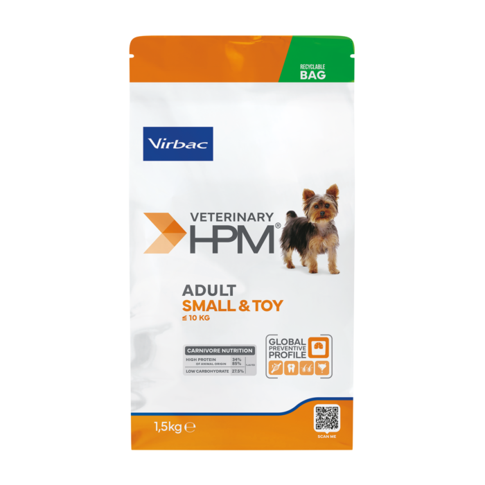 VIRBAC HPM ADULT DOG SMALL & TOY x 1.5 Kg ALIMENTO MASCOTAS - Imagen 2