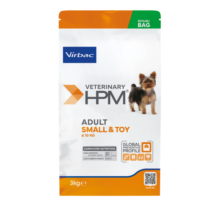 VIRBAC HPM ADULT DOG SMALL & TOY x 3 Kg ALIMENTO MASCOTAS - Imagen 2