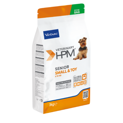 VIRBAC HPM SENIOR DOG SMALL & TOY X 3 Kg ALIMENTO MASCOTAS