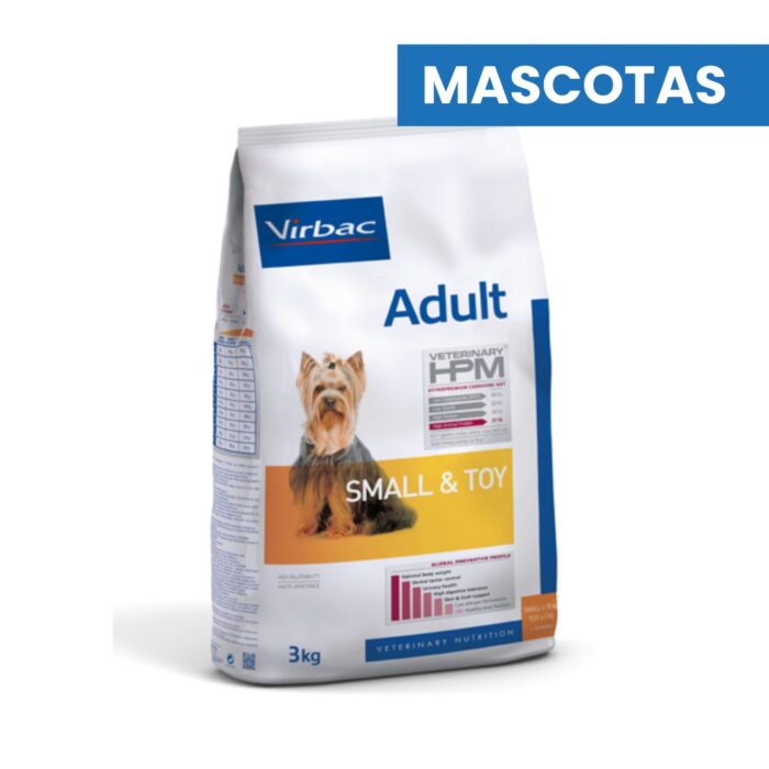 VIRBAC HPM ADULT DOG SMALL & TOY X 3 Kg, ALIMENTO MASCOTAS - Imagen 1