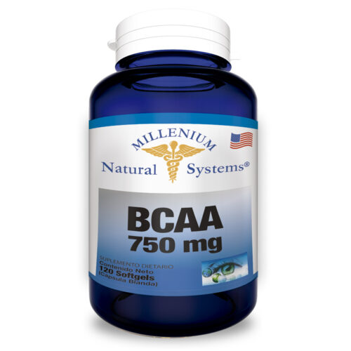 SUPLEMENTOS BCAA 750 MG X 120 SOFTGELS Natural Systems LINEA FITNESS
