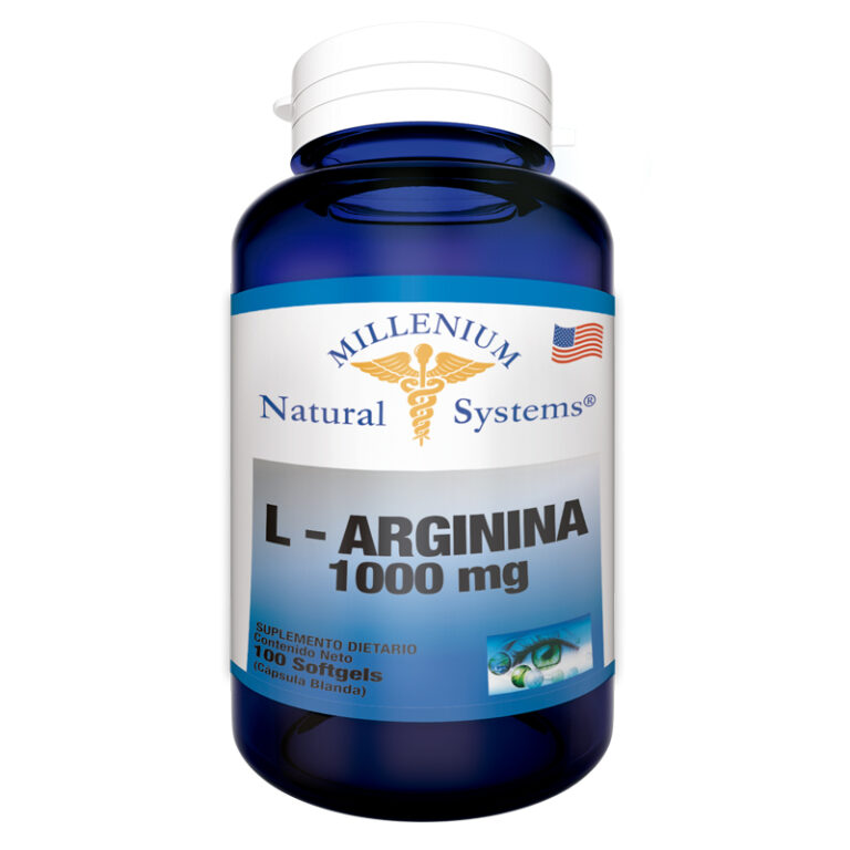 L-ARGININA 1000 mg - Aminoacido Frasco x 100 Softgels - MNS Millenium Natural Systems - Imagen 1